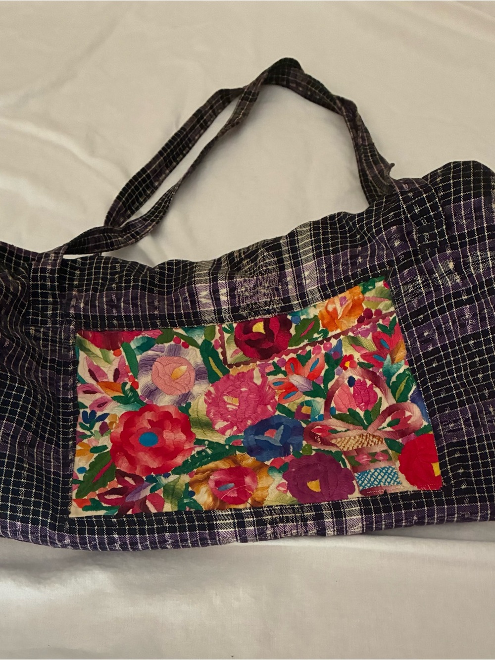 Vintage Guatemalan Duffle Bag- FLAWED
